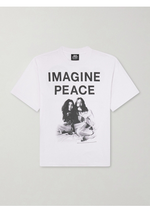 SAINT MXXXXXX - John Lennon Printed Cotton-Jersey T-shirt - Men - White - S