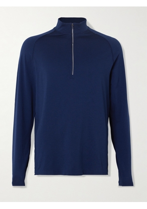 Lululemon - Metal Vent Tech 2.5 Slim-Fit Stretch-Jersey Half-Zip Top - Men - Blue - S