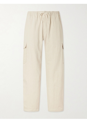 Monitaly - Malibu Wide-Leg Cotton Cargo Trousers - Men - Neutrals - S