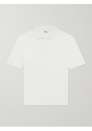 Altea - Pierre Honeycomb-Knit Cotton-Piqué Polo Shirt - Men - White - S