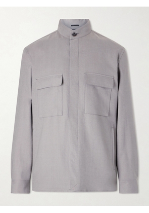 Zegna - Linen-Gabardine Overshirt - Men - Gray - S