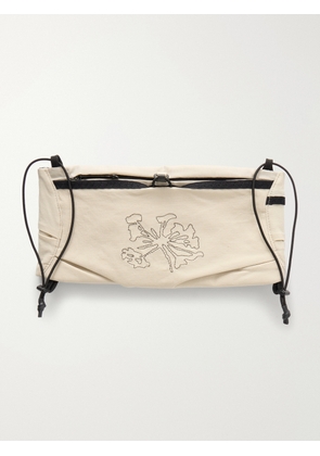 Portal - Borders Embroidered Ripstop-Trimmed Mesh Belt Bag - Men - Neutrals - S
