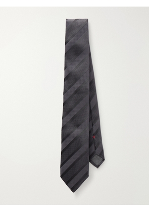 Brunello Cucinelli - 7cm Silk-Jacquard Tie - Men - Gray
