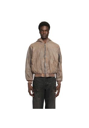 Leather Bomber Jacket