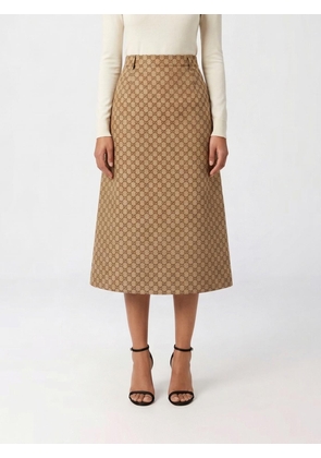 Skirt GUCCI Woman color Sand