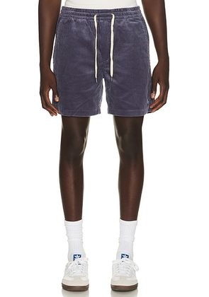 Polo Ralph Lauren 8 Wale Soft Fade Corduroy Pull On Prepster Short 6 in Boston Navy - Navy. Size L (also in M, S, XL/1X, XXL/2X).