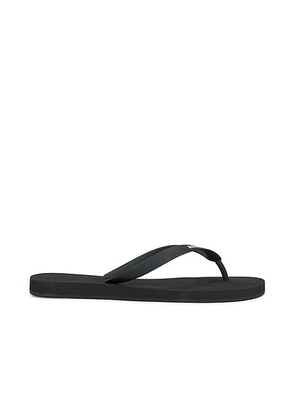 Balenciaga Logo Thong Sandal in Black & White - Black. Size 43 (also in ).