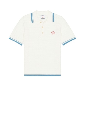Casablanca Boucle Polo in White - White. Size S (also in ).
