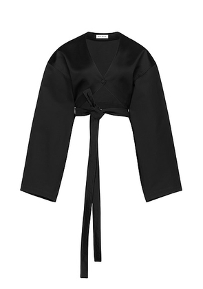 ALAÏA Wrap Jacket in Noir Alaia - Black. Size 34 (also in 40).