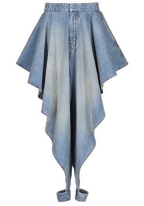 ALAÏA ALAΪA Panelled Pants in Faded Blue - Blue. Size 34 (also in 38, 40).