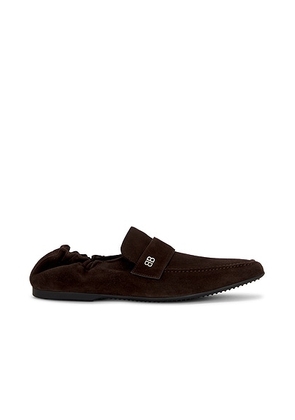 Balenciaga Palermo Loafer Bb in Brown & Ag Silver - Brown. Size 41 (also in 42, 43, 44).