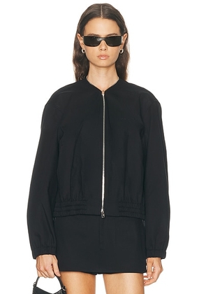 Alexander Wang Coaches Jacket in Black - Black. Size L (also in M, S, XS).