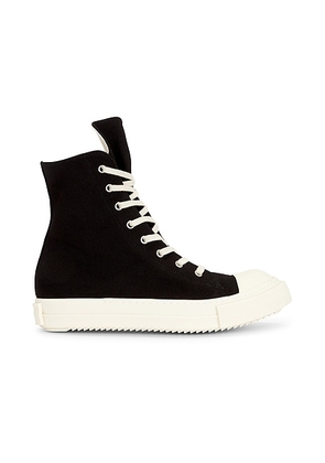 DRKSHDW by Rick Owens Sneaks in Black & Milk - Black. Size 41 (also in 42, 43, 44).