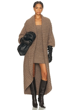 Cult Gaia Joana Duster in Otter - Brown. Size M (also in ).