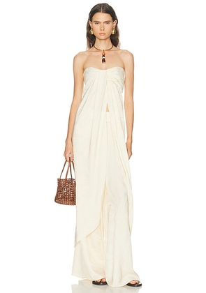 Johanna Ortiz Graceful Top in Ecru - Cream. Size 0 (also in 2, 6, 8).