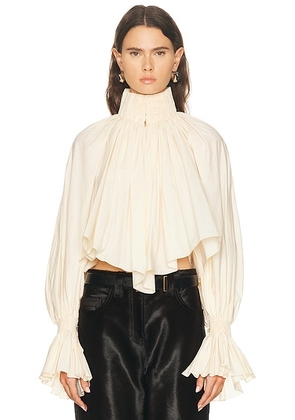 KHAITE Durer Top in Bone - Cream. Size S (also in ).