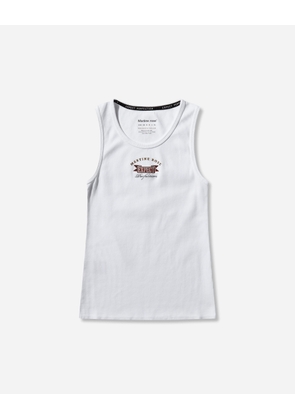 Ribbed Tank Top White