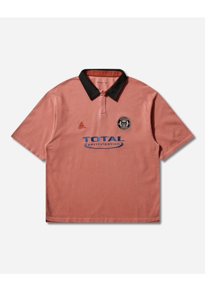 Oversized Shortsleeve Polo Pink Washed