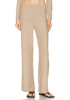 LESET Lauren Wide Leg Pant in Sable - Beige. Size S (also in XS).