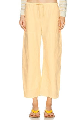 LESET Kyoto Carpenter Pant in Zest - Yellow. Size L (also in M, S, XS).
