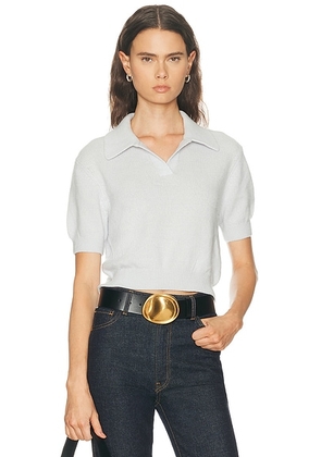 KHAITE Leni Top in Ice Blue - Baby Blue. Size L (also in M, S).