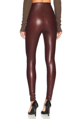 Commando Faux Leather Legging in Wine. Size XS. Also in S, L.