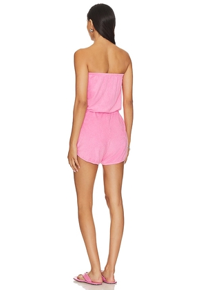 Bobi Pool Day Romper in Pink. Size M. Also in L.
