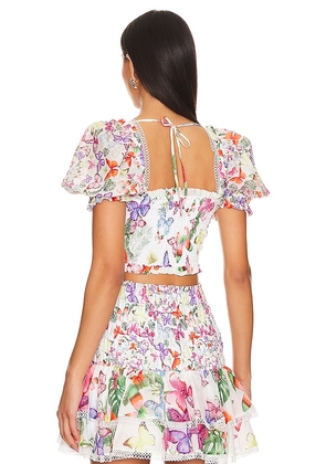 Charo Ruiz Ibiza Lirio Top in White. Size M. Also in S, XS.