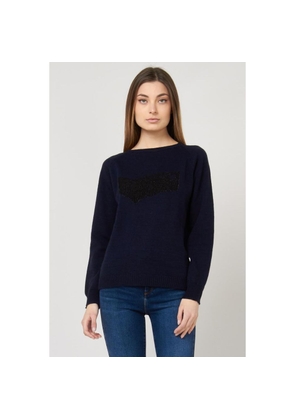 Gas Blue Marabou Sweatshirt - S