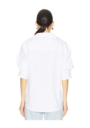 Brochu Walker Pia Shirt in White. Size M. Also in L, S, XS.