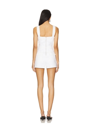 Amanda Uprichard Frida Romper in White. Size M. Also in L.