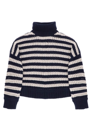 Brunello Cucinelli Blue Wool Sweatshirt - M