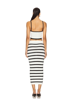 ALL THE WAYS Lola Maxi Skirt Set in White. Size L. Also in XS, S, M.