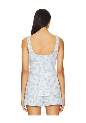 Amanda Uprichard Empire Top in Baby Blue. Size M. Also in L, S, XS.