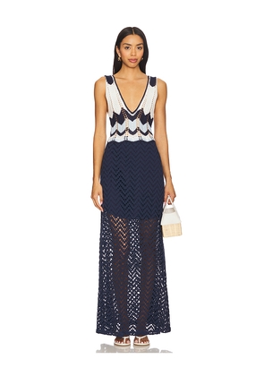 Agua Bendita Ginebra Tales Dress in Navy. Size S. Also in M.