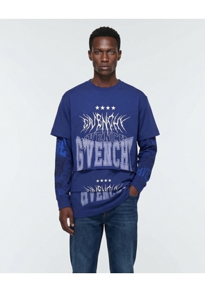 Givenchy Blue Cotton T-Shirt - XS