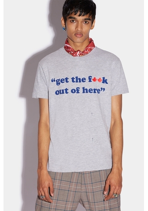 Dsquared² Gray Fibres T-Shirt - XL