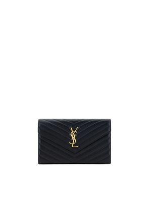 Saint Laurent Black Lamb Ovis Aries Aries Shoulder Bag
