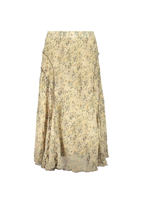 Desigual Beige Polyester Long Skirt - XS
