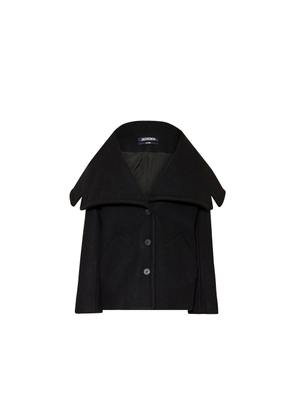 Jacquemus Black Virgin Wool Coat - 44