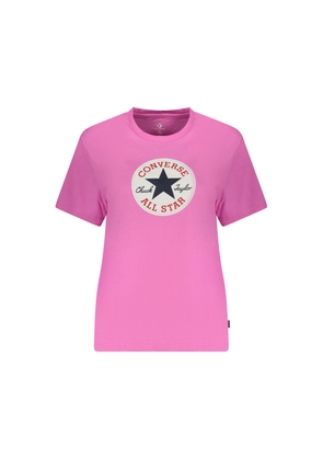 Converse Pink Cotton T-Shirt - XS