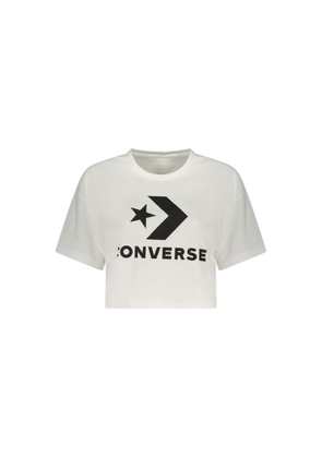 Converse White Cotton Sportswear - XS