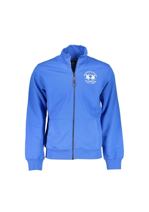 La Martina Blue Cotton Sweatshirt - M