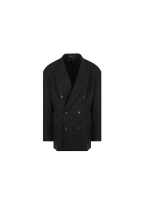 Balenciaga Black Wool Coat - 42