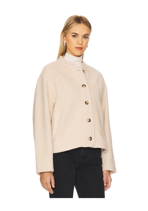 Elodie the Label Elodie Jules Half Coat in Beige. Size M. Also in S, XL.
