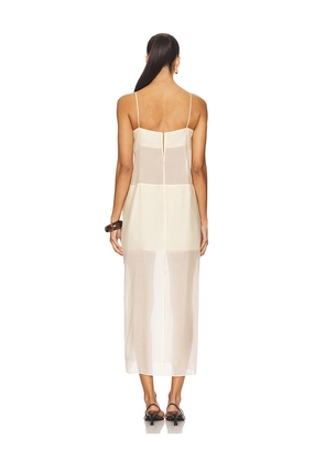 EAVES Ettore Maxi Dress in Yellow. Size L. Also in XS, XL.