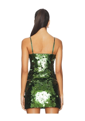 GUIZIO x REVOLVE Paillette Cami Top in Dark Green. Size L. Also in XXS, XS, S, M, XL, XXL.