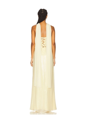 Deme by Gabriella Giselle Gown in Yellow. Size S. Also in XS.