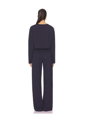 ALL THE WAYS Trina Lounge Set in Navy. Size XS. Also in S, M, L.