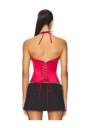 GUIZIO Marini Corset in Red. Size M. Also in XXS, XS, S, L, XL, XXL.